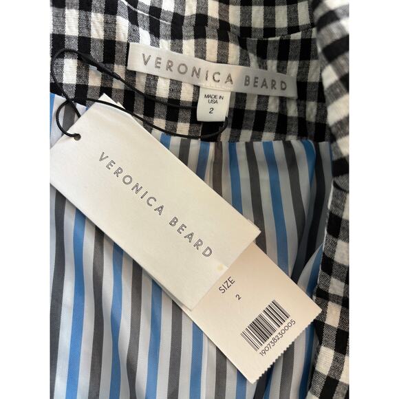 Veronica Beard Caldwell Dickey Gingham Blazer, Size 2 New with Tag - Picture 5 of 9